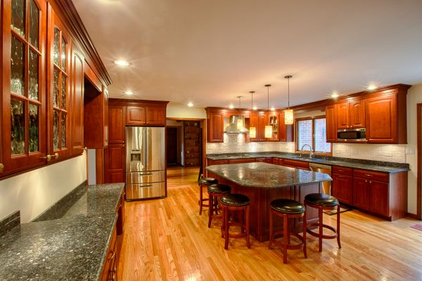 Cherry Kitchen Cabinet Repair in Huntsville
