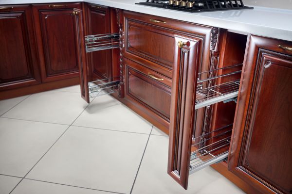 Cherry Cabinet Refacing in Huntsville